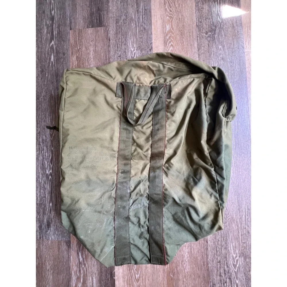 Military Flyer's Kit Bag Unisex Large Olive Drab‎ Nylon Canvas Aviator Duffel